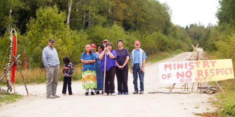 Members of the anti-logging blockade at Grassy Narrows First Nation quietly marked its 10th anniversary on December 2, commemorating a decade of fighting to keep logging corporations and the Ontario Ministry of Natural Resources off their traditional territories. Photo: David P. Ball