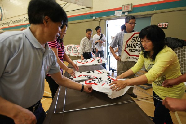 Marpole residents are the latest irate neighbourhood, as outrage over four community plans boils over.  Photo by David P. Ball