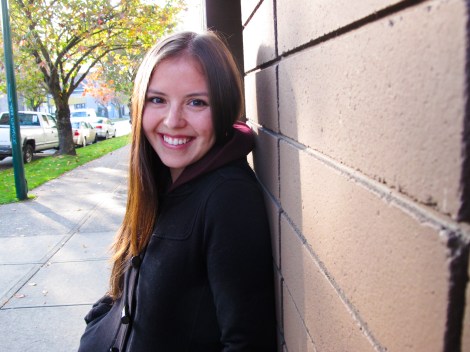 Actress Mary Galloway (of our Top 24 Under 24 series) outside a Vancouver casting studio after an audition. Being a role-model for First Nations girls motivates her persistence. Photo by David P. Ball